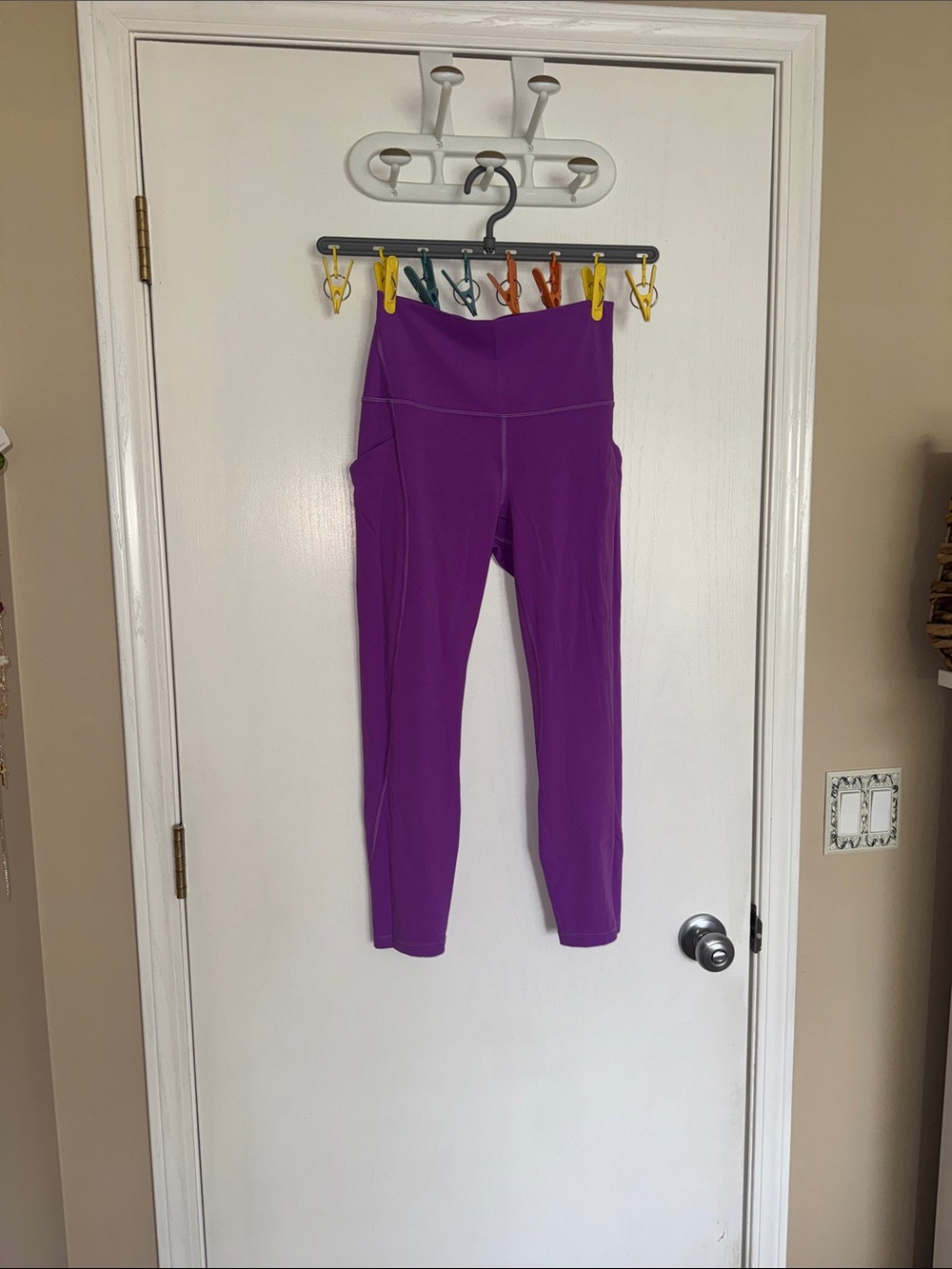 lululemon athletica Vibrant Purple High-Rise crop leggings